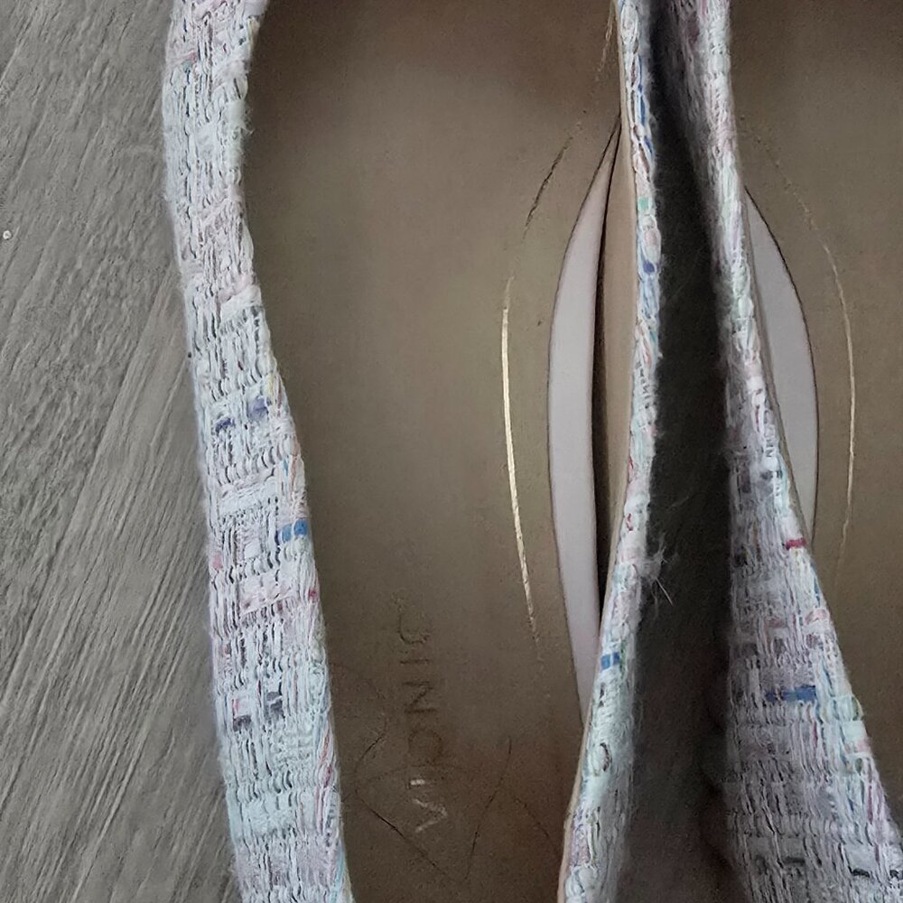 Vionic Luxana Peony Multi Woven Tweed Flats - Picture 3 of 5